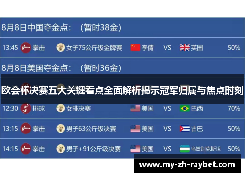 欧会杯决赛五大关键看点全面解析揭示冠军归属与焦点时刻